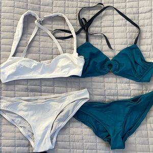 2 Malia Mills Bikinis with an extra pair bottoms